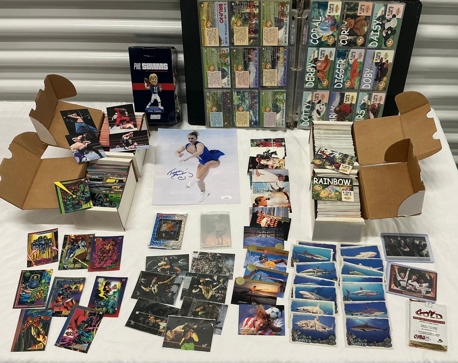 Marvel WWF & Other Trading Cards & Spirts Collectibles: Unsearched Boxes Sample shown