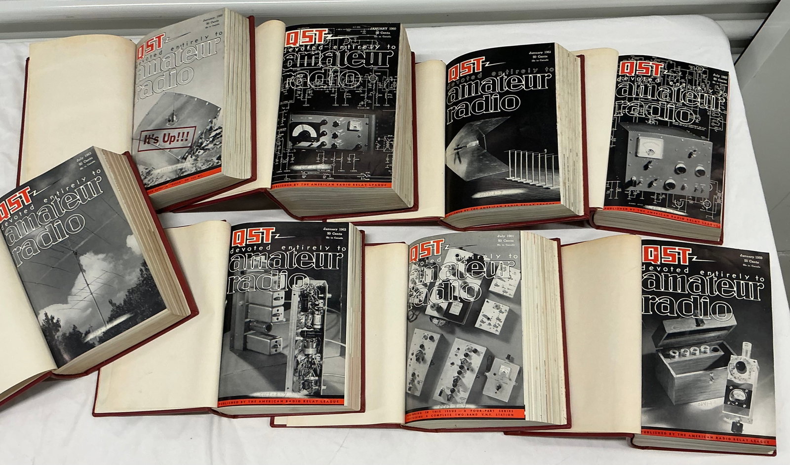 1960s QST Amateur Radio Magazine Hardcover Bound Books (1 of 5)