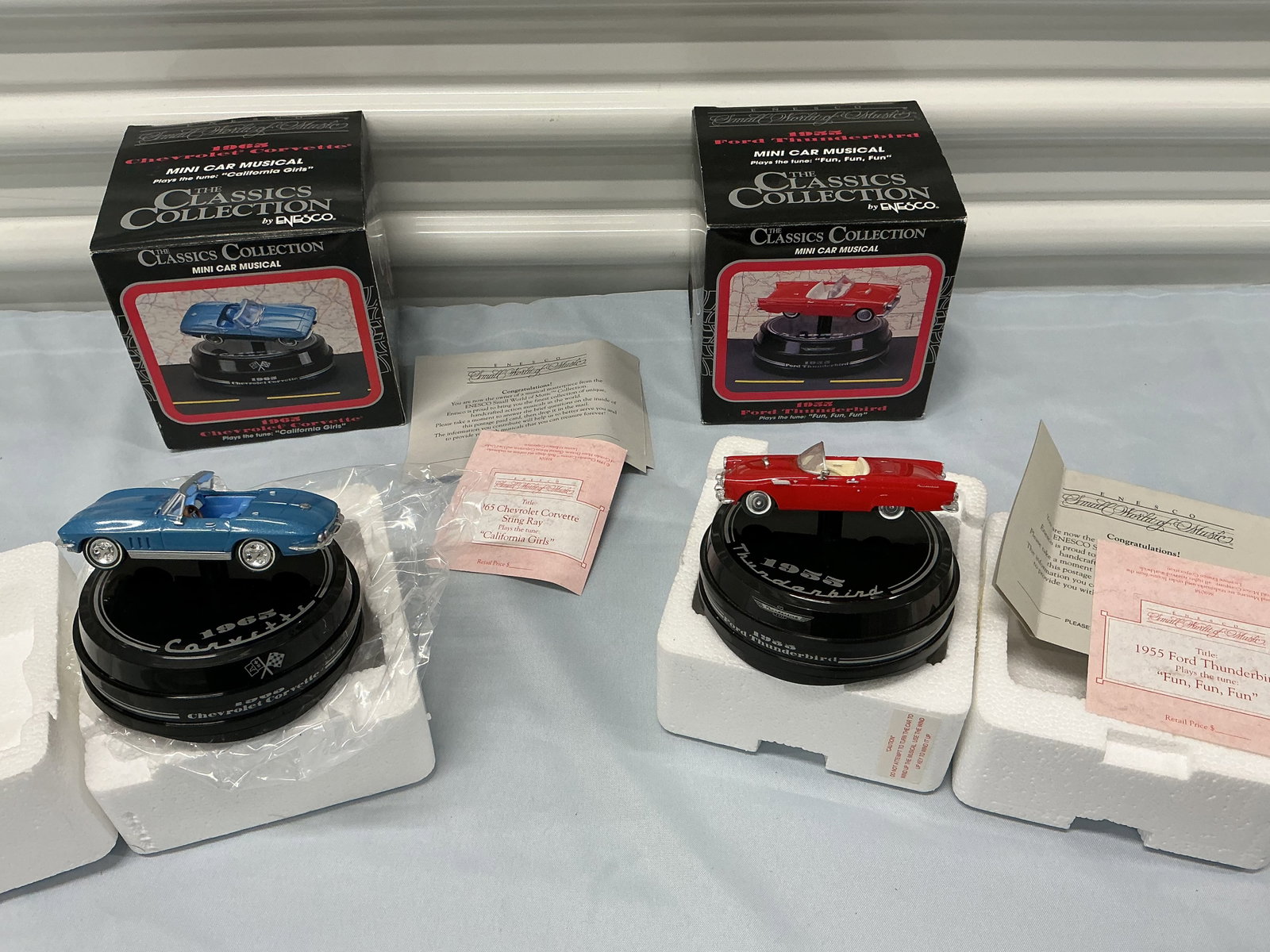 1994 Enesco Classics Collection Car Musicals In Original Boxes (1 of 6)