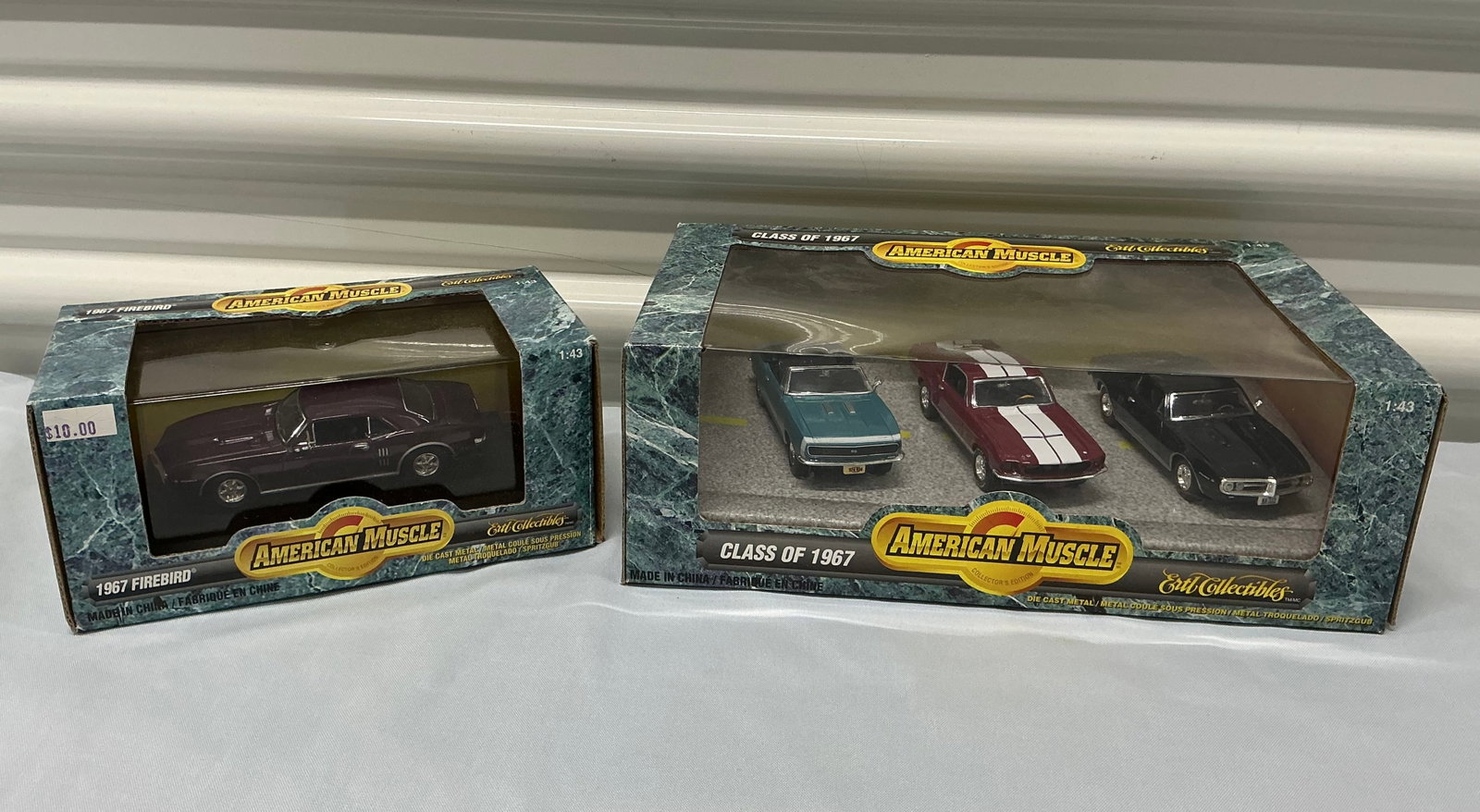 Ertl American Muscle Class Of 1967 & 67 Firebird Die Cast Boxed Collectibles: 1990s