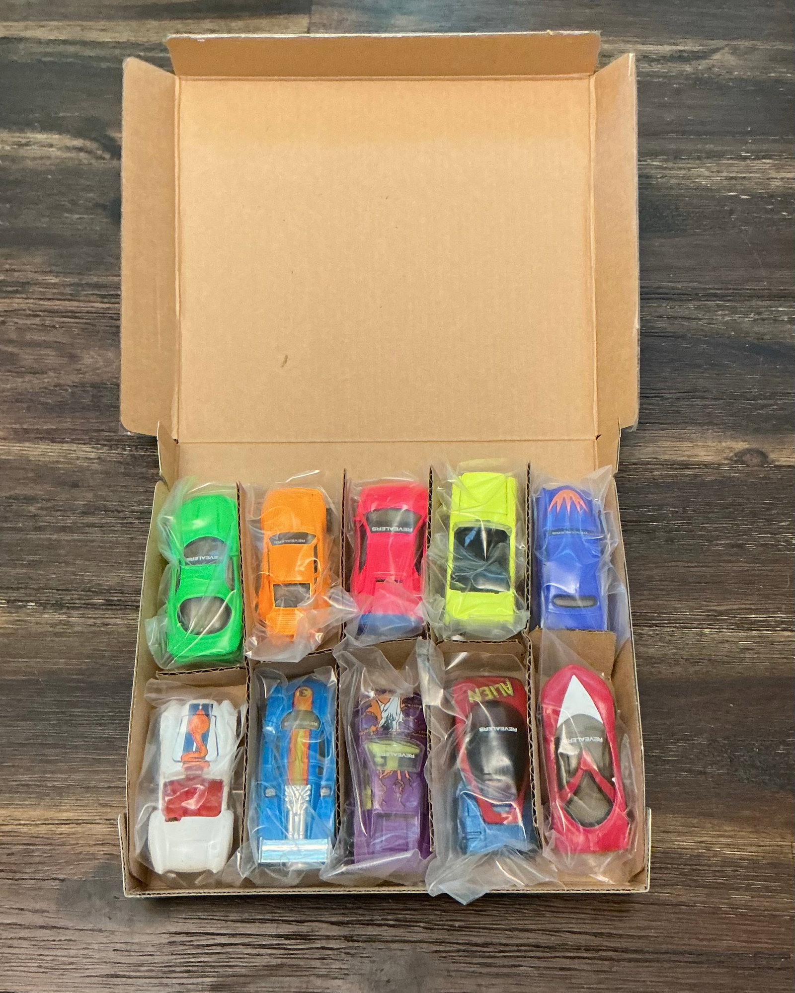 Sealed 1992 Hot Wheels Revealers Blue Chip Prize Winner 10 Car Set: All 10 Cars SEALED in original box