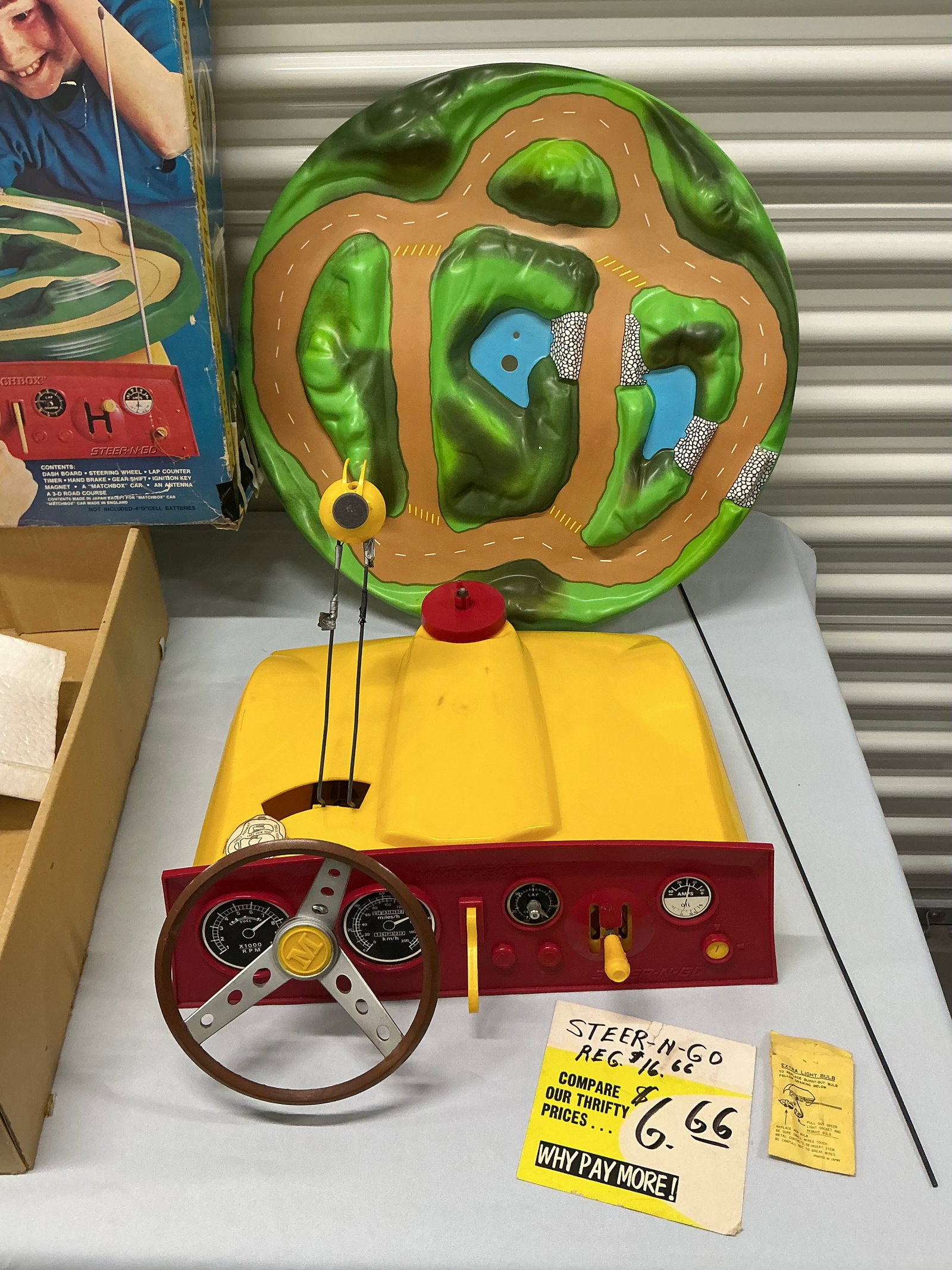 1970 Matchbox Steer-N-Go Driving Game With Original Box - 2