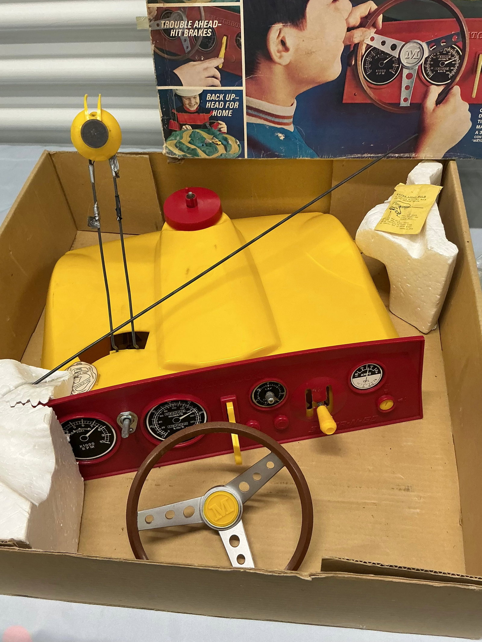 1970 Matchbox Steer-N-Go Driving Game With Original Box - 6