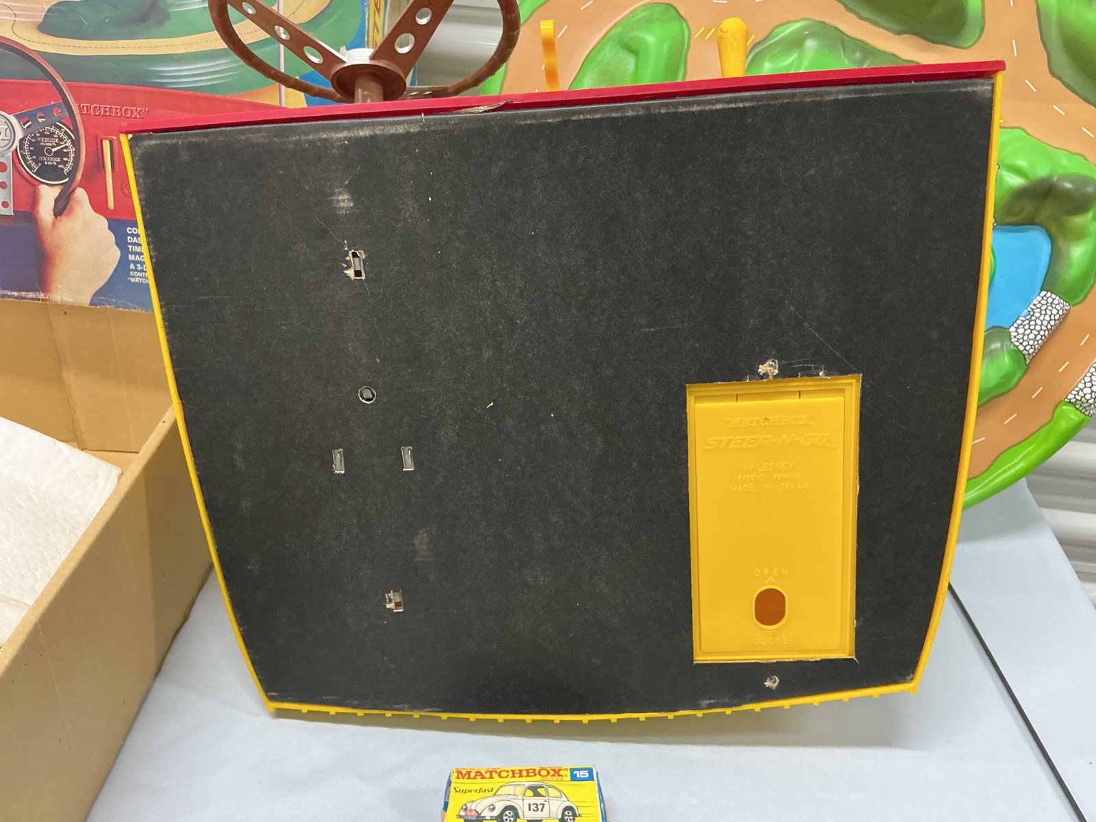 1970 Matchbox Steer-N-Go Driving Game With Original Box - 9