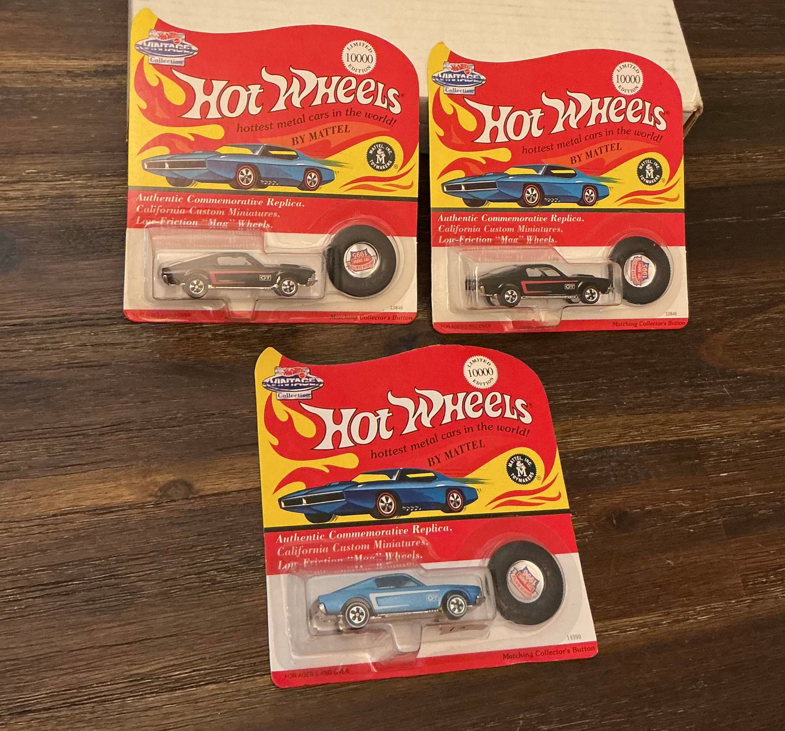 1990s Hot Wheels Greater Seattle Toy Show Mustang GTs: Vintage Collection Limited Edition