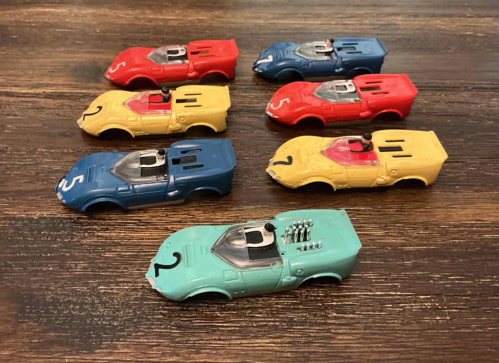 Vintage Aurora T Jet Chapparral Slot Car Bodies Rare Turquoise: Slot Car Hobbyist