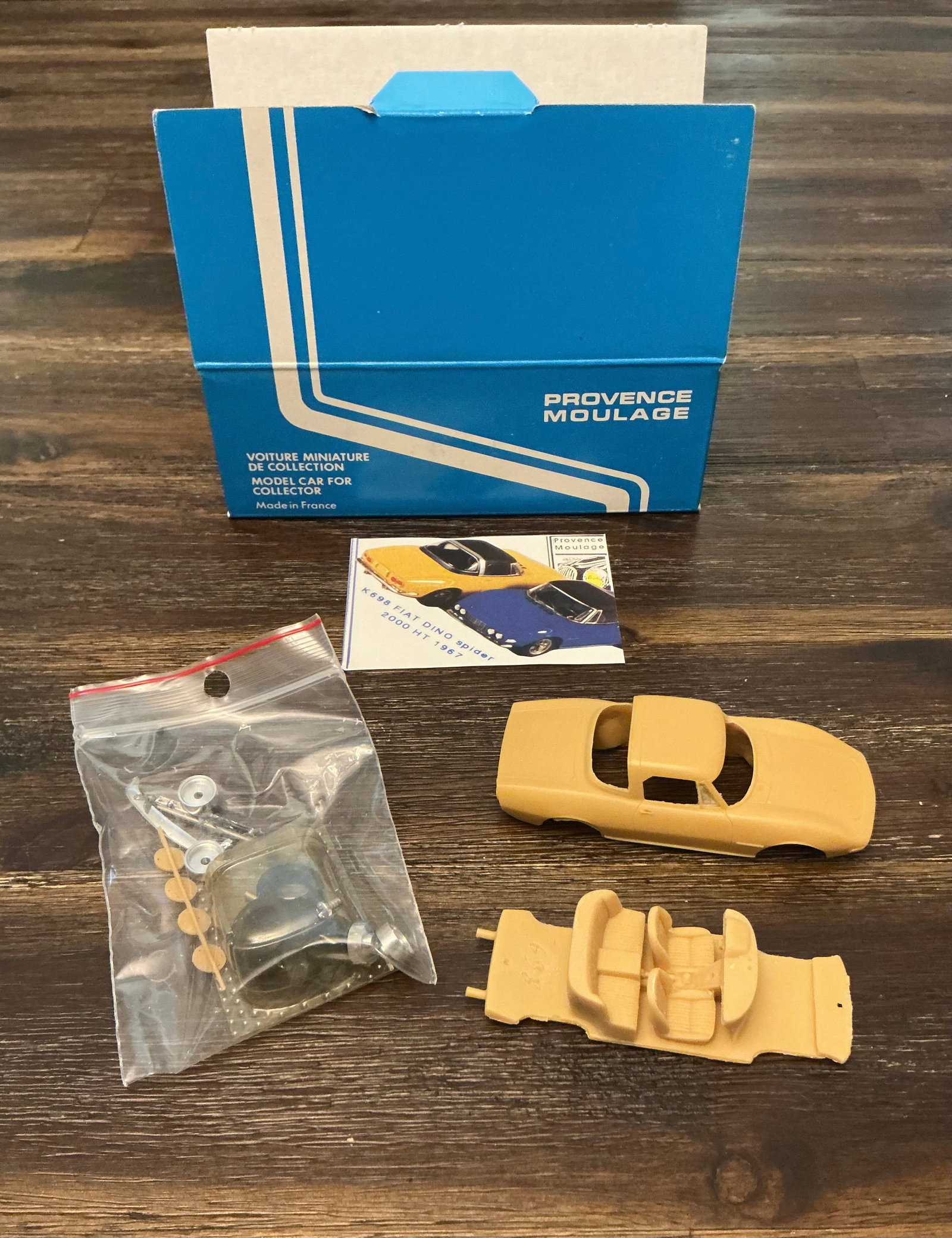 Provence Moulage Fiat Dino HT 1967 Spider 2000 Resin Model Kit (1 of 6)