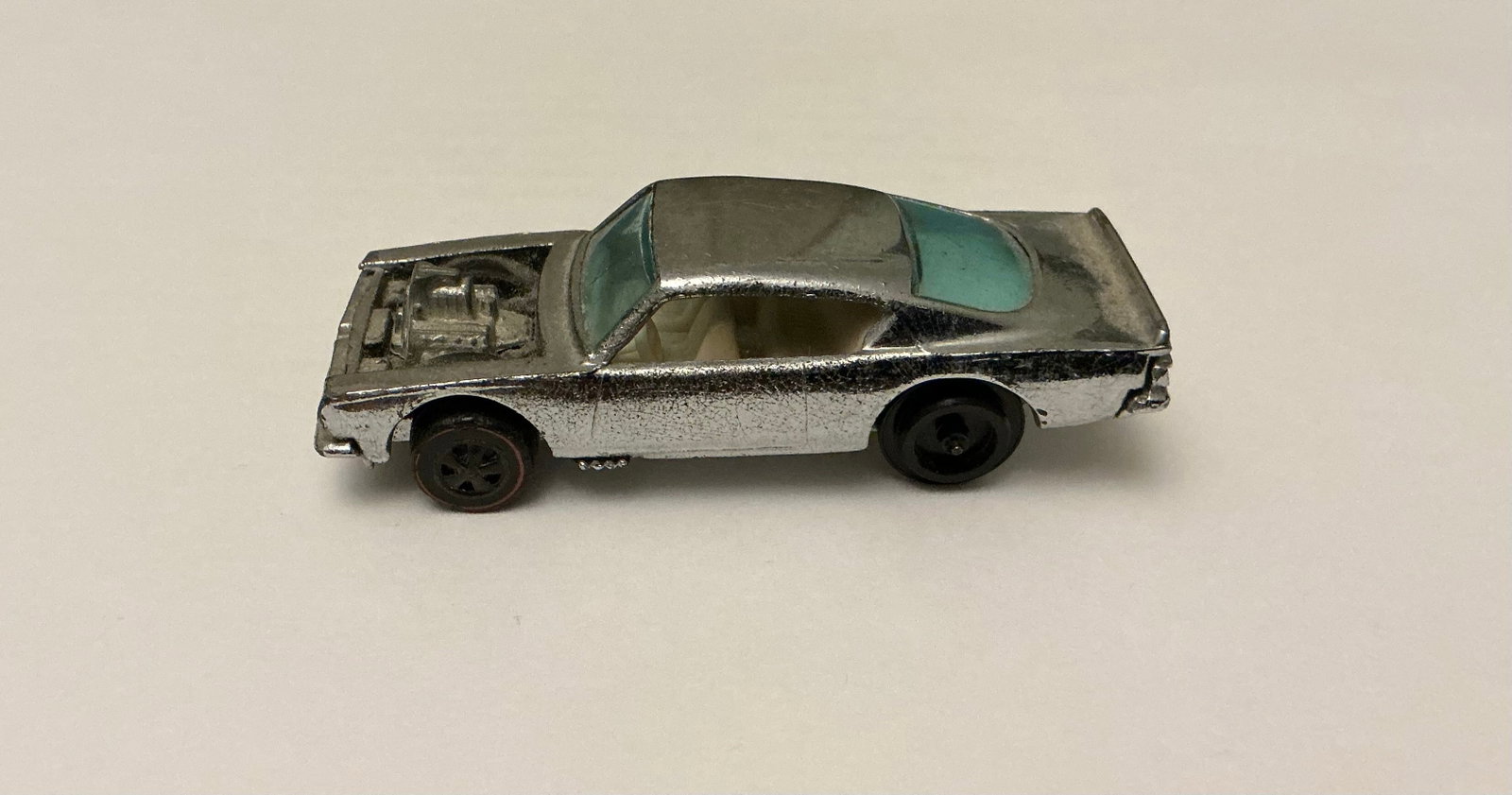 1970 Hot Wheels Redline King Kuda Silver Chrome: 1970