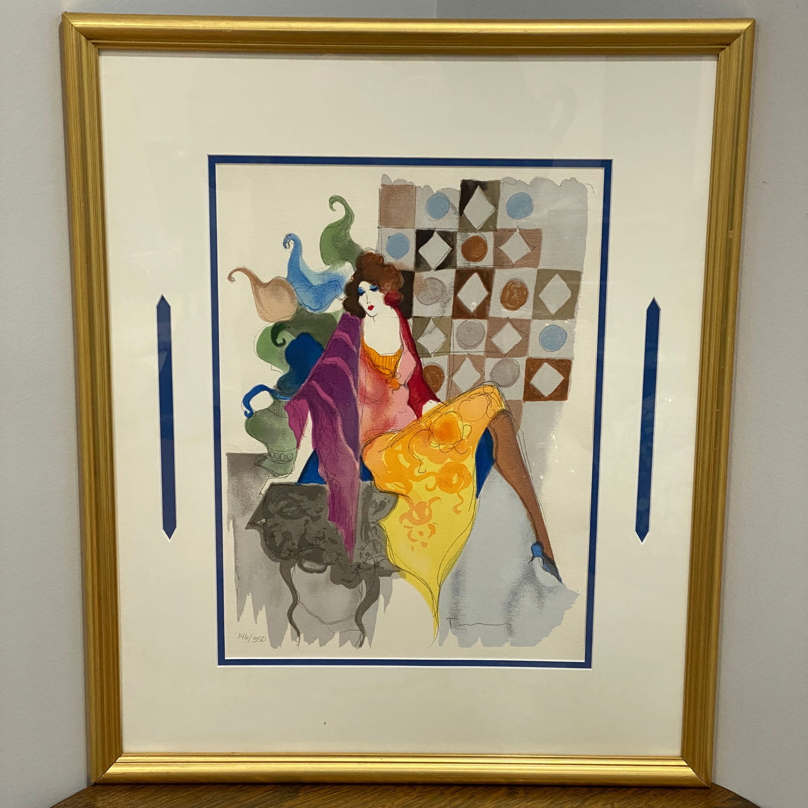 Itzchak Tarkay Signed And Numbered Canvas Serigraph Art (1 of 6)