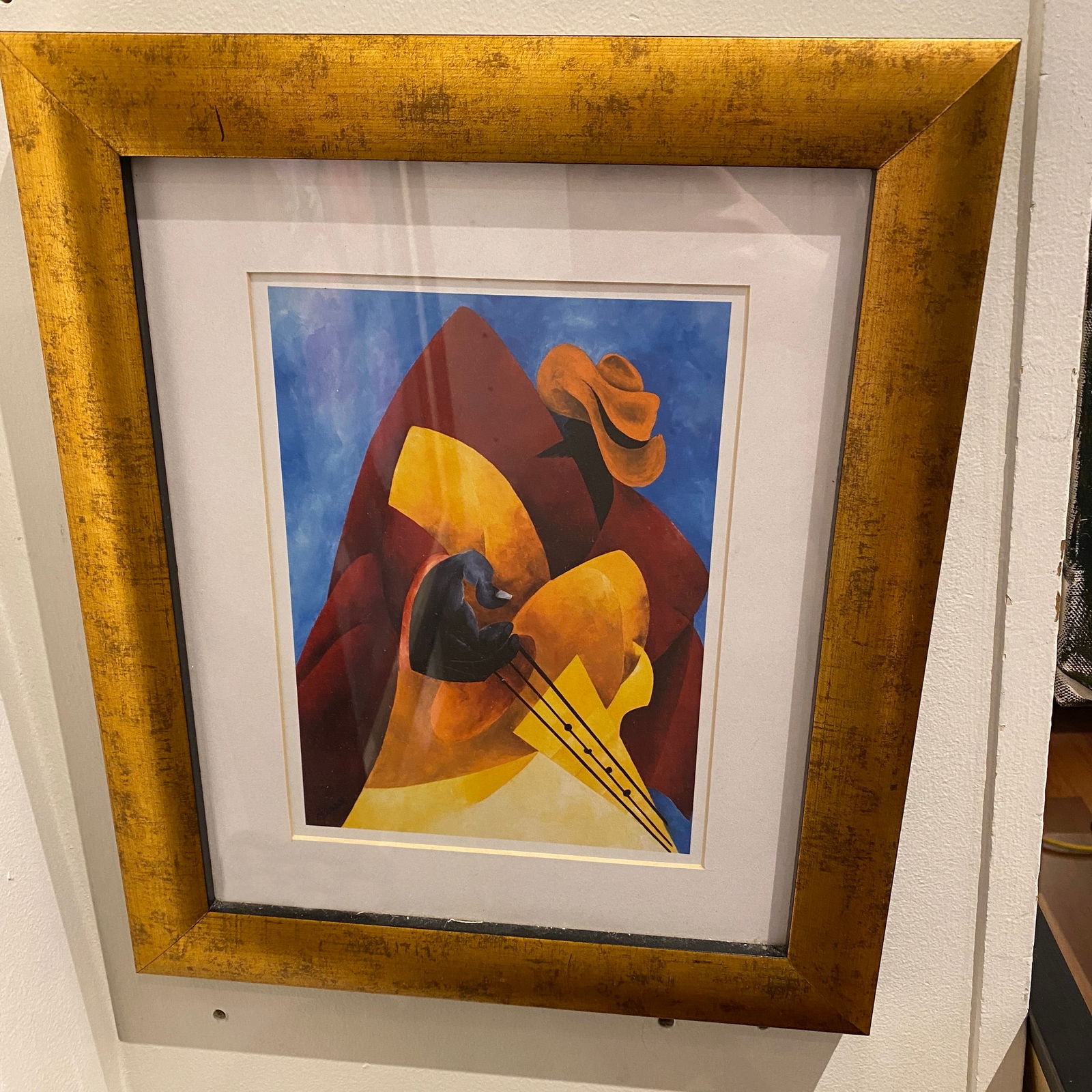 Philemon Reid Uptown Blues Art: The picture size is 7” wide and 9” tall.