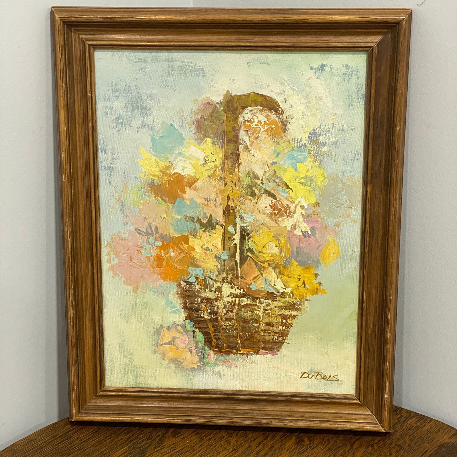 Pierre Du Bois Oil On Canvas Still Life Painting Flowers Art (1 of 3)