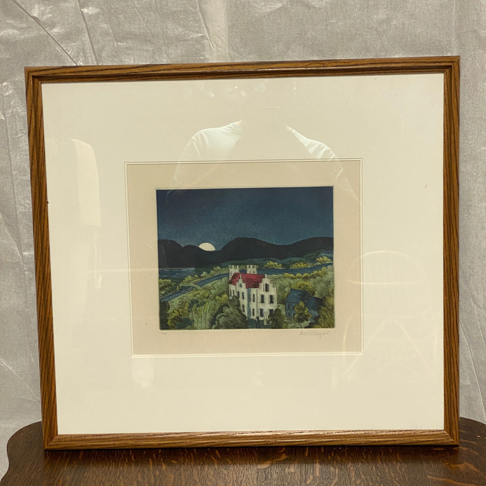 Mcknight 21 of 100 Lithograph Art: The frame size is 23” wide and 21” tall.