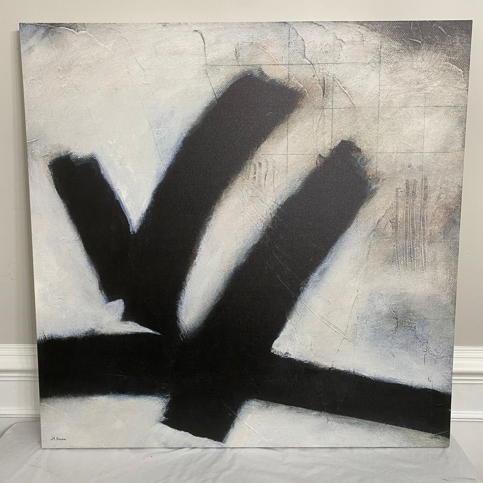 M. Drake 237 of 950 Print On Canvas Art: The size of the picture is 40” wide and 40” tall.