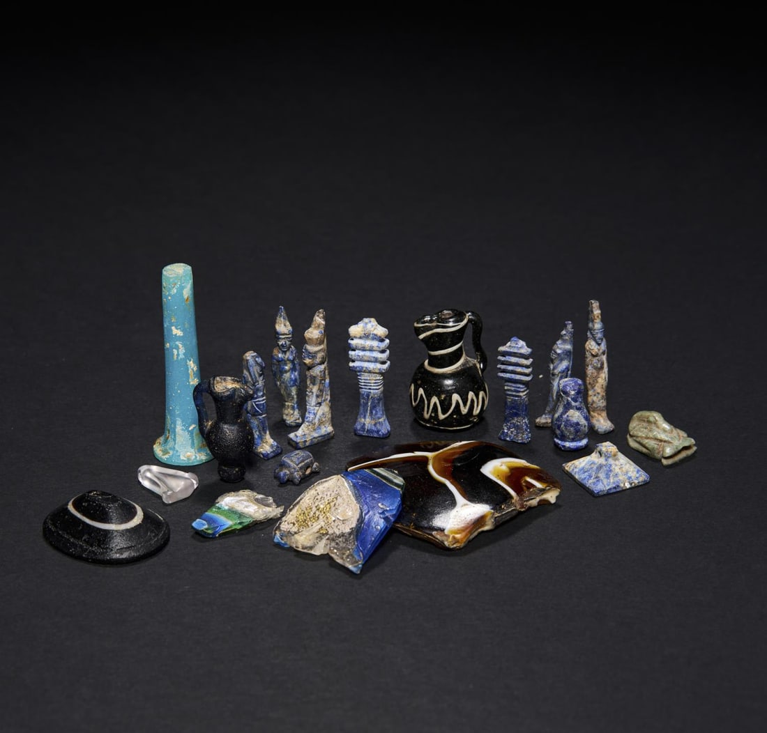 ASSORTMENT OF EGYPTIAN GLASS AMULETS GRAECO-ROMAN PERIOD, CIRCA 2ND CENTURY B.C.-2ND CENTURY A.D. (1 of 4)