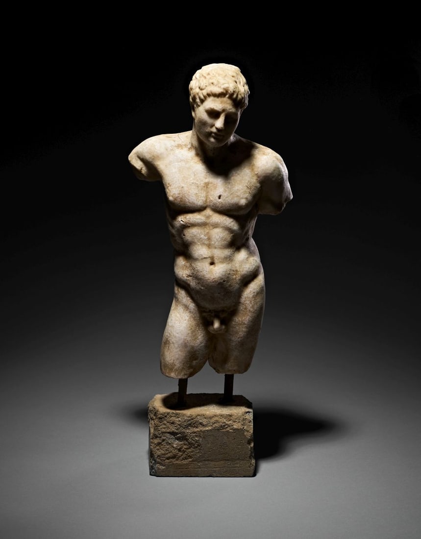 NO RESERVE: A MARBLE TORSO OF DORYPHOROS (1 of 7)