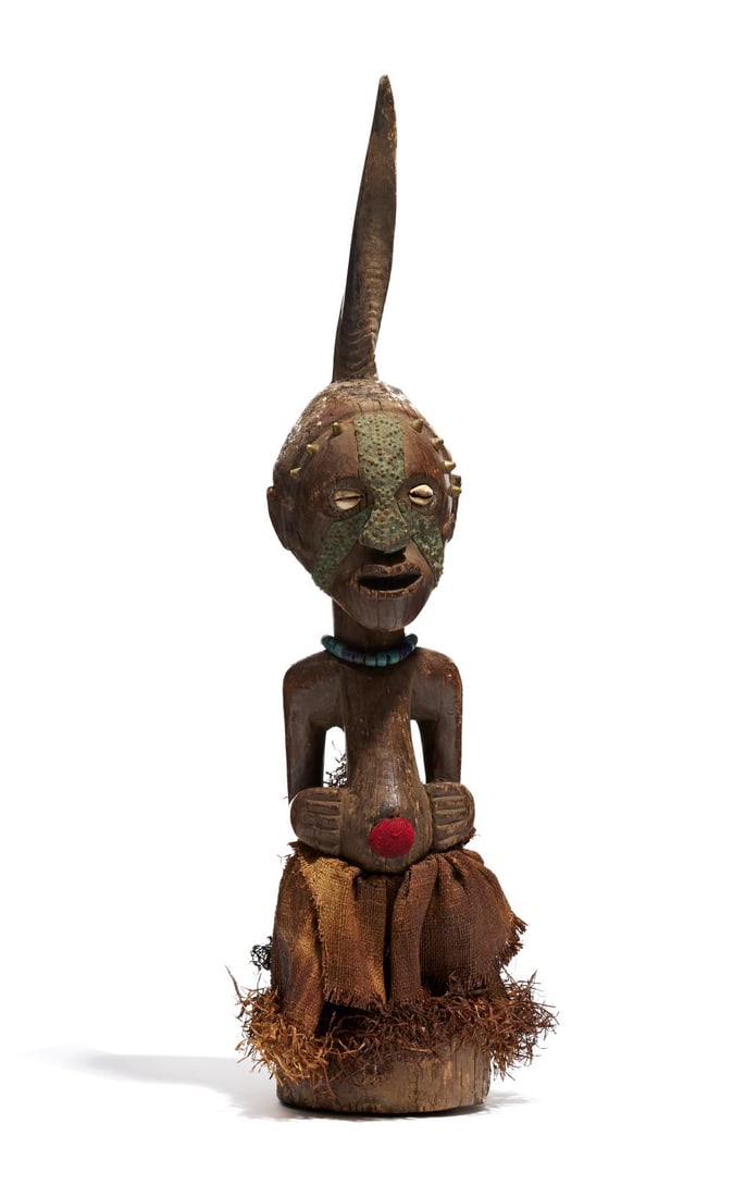A POWERFUL SONGYE FIGURE FOR PROTECTION, REPUBLIC OF CONGO (1 of 5)
