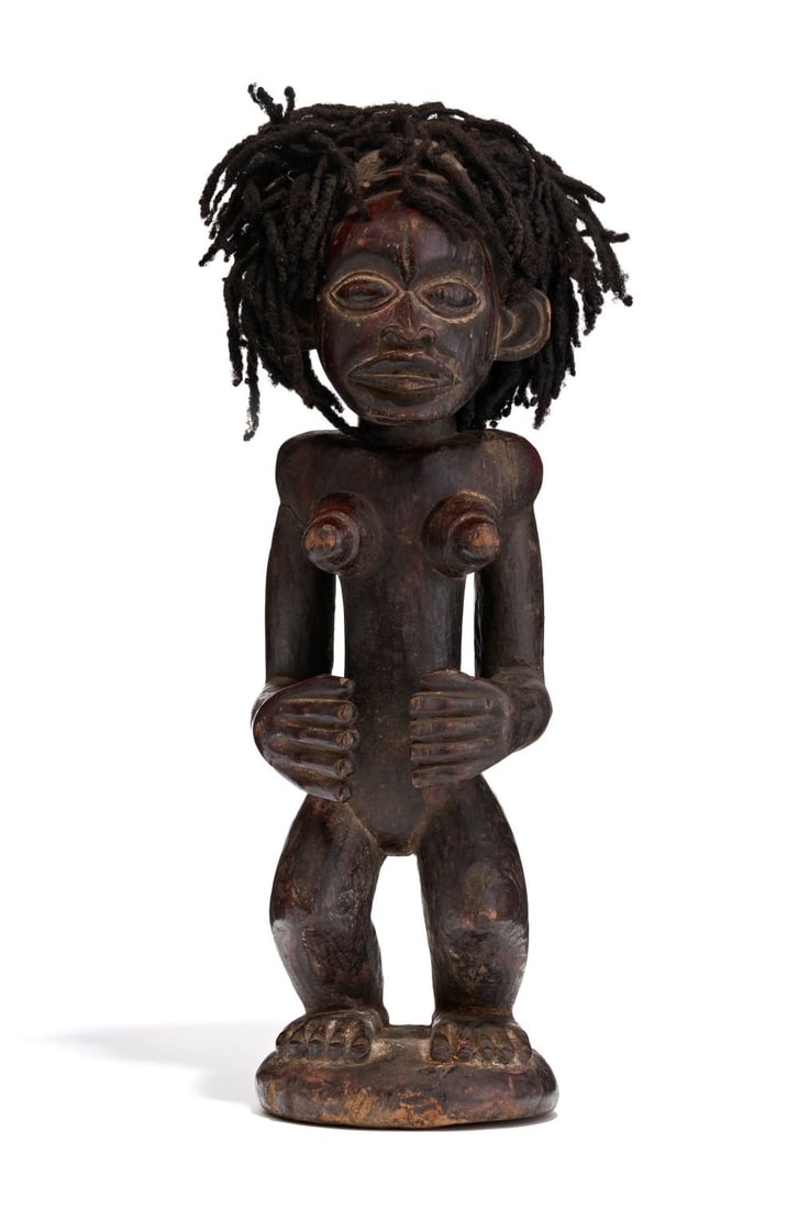 A CHOKWE FERTILITY FIGURE, ANGOLA (1 of 5)