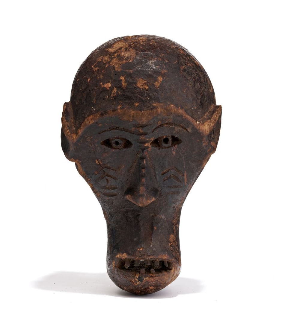 A RARE NGBAKA MASK, REPUBLIC OF CONGO (1 of 3)