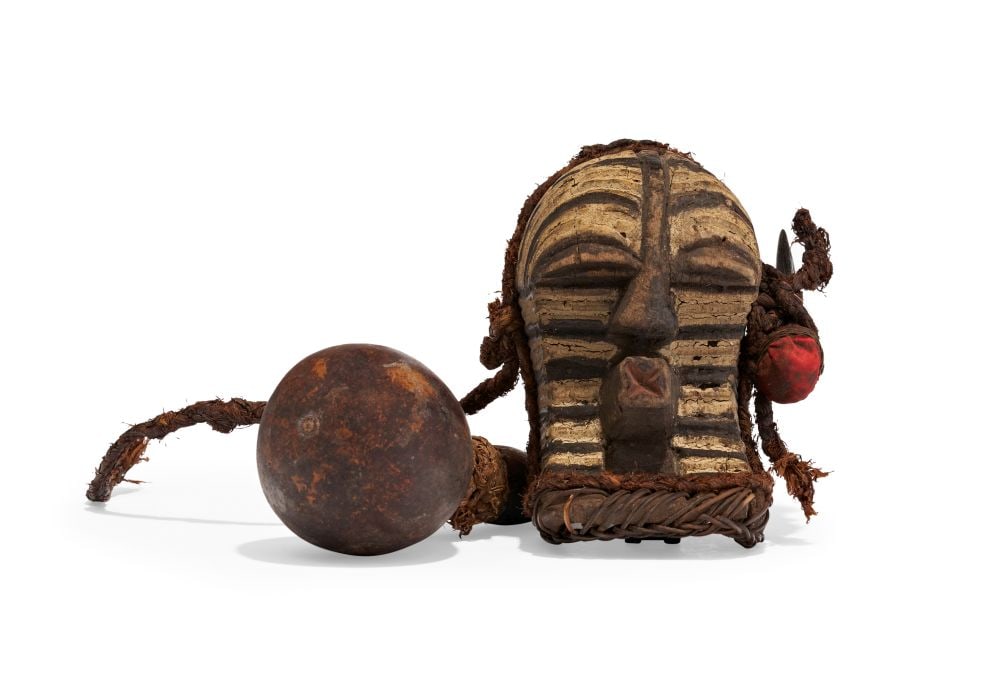 A SONGYE AMULET MASK, REPUBLIC OF CONGO (1 of 3)