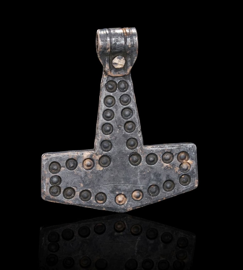 A VIKING SILVER AMULET, CIRCA 9TH-10TH CENTURY A.D. (1 of 2)