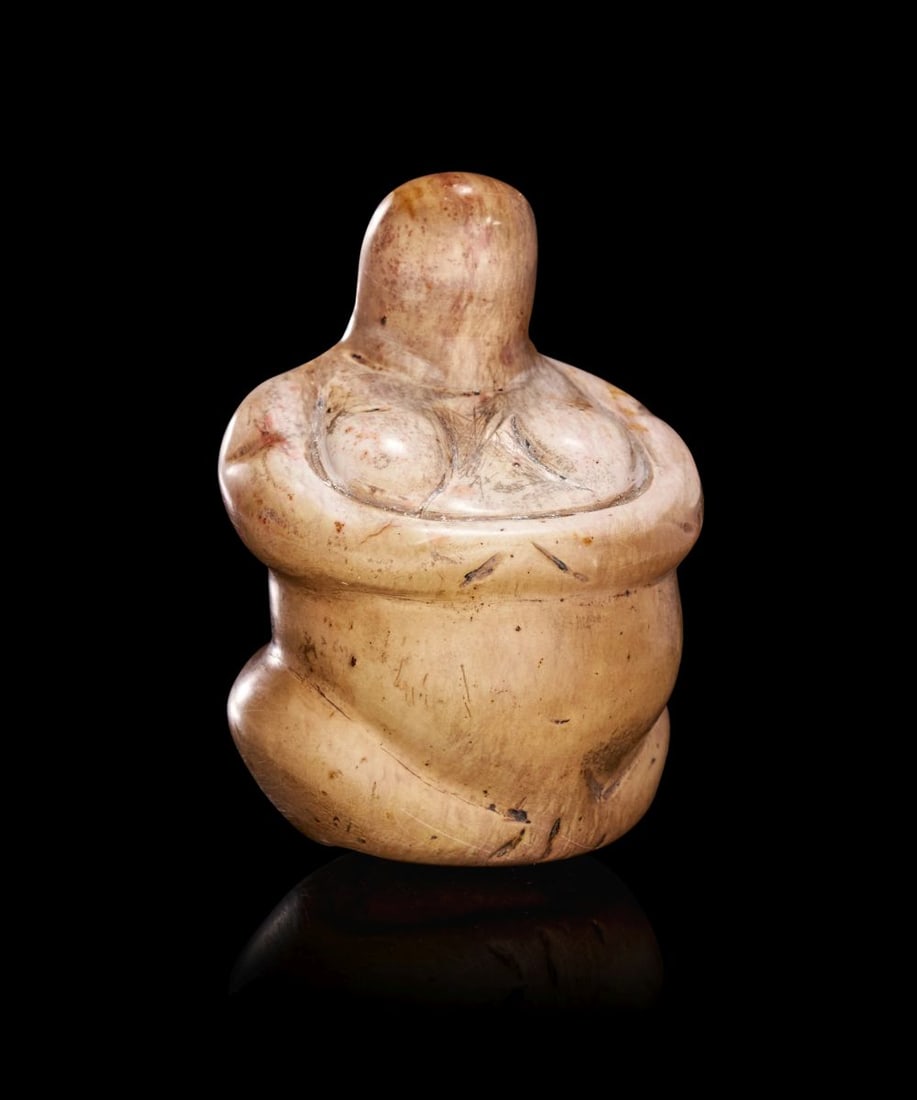 AN ANATOLIAN STONE MOTHER GODDESS NEOLITHIC PERIOD, CIRCA 6TH MILLENNIUM B.C. (1 of 4)