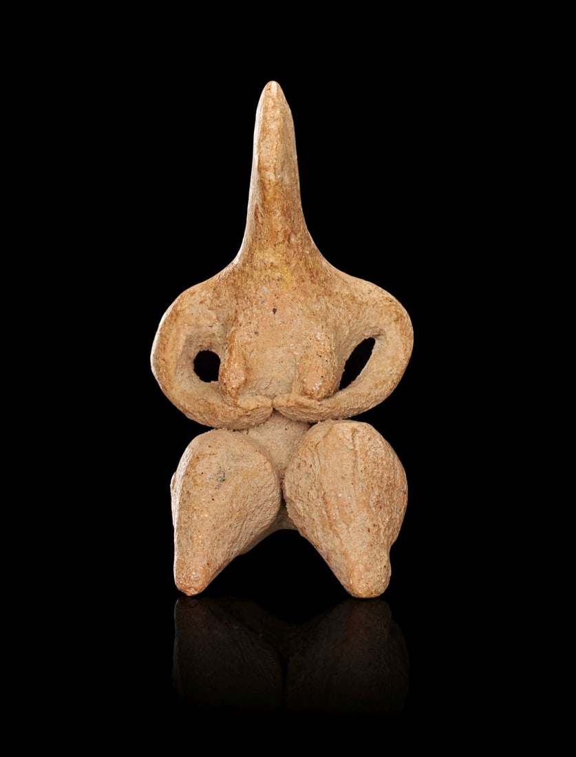 A TERRACOTTA MOTHER GODDESS FIGURE, 4TH-3RD MILLENNIUM B.C. (1 of 3)