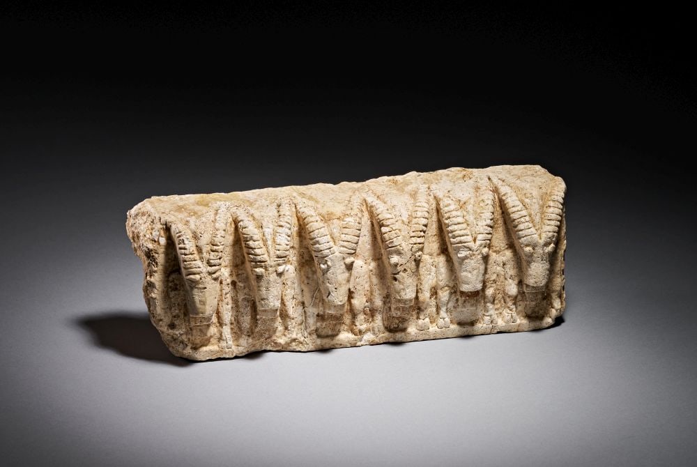 A SOUTH ARABIAN LIMESTONE IBEX FRIEZE, 3RD CENTURY B.C./1ST CENTURY A.D. (1 of 4)