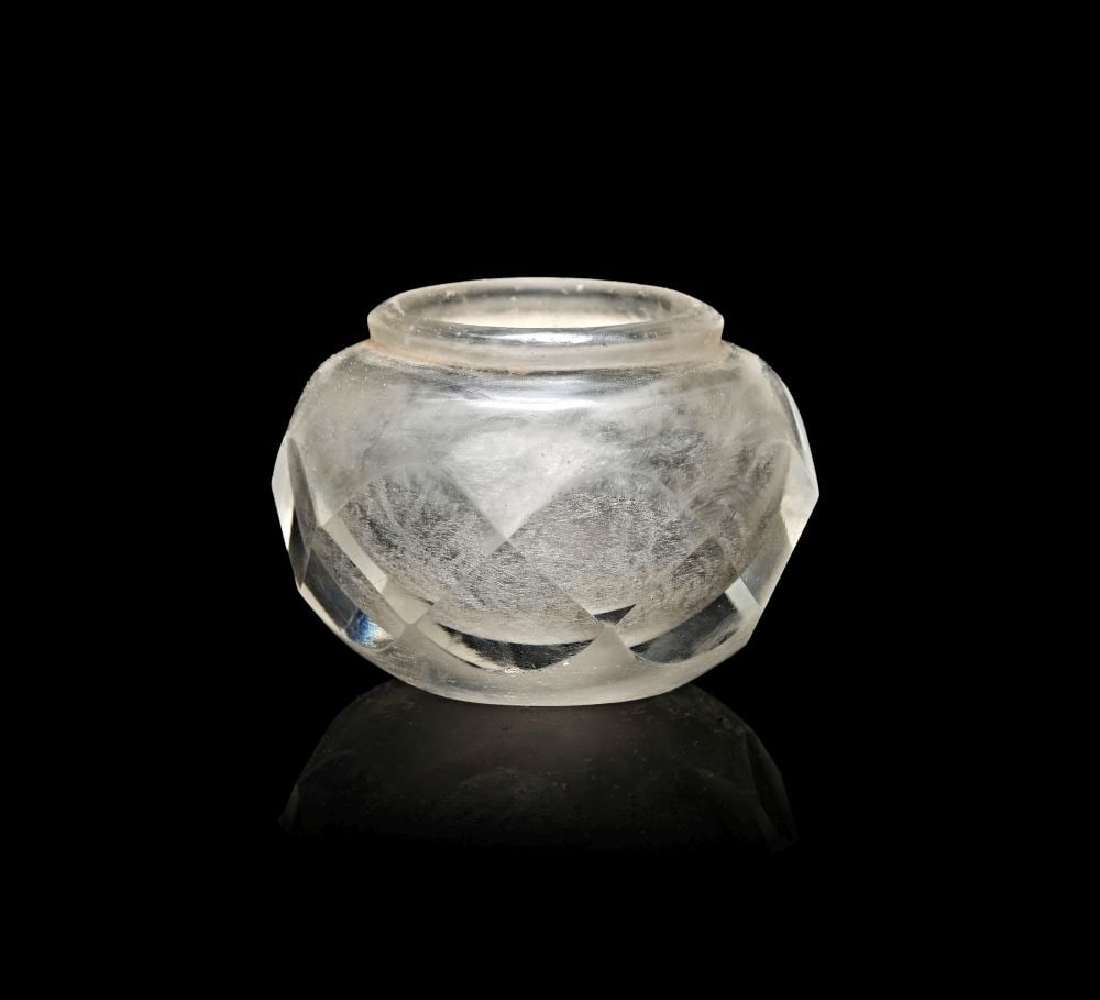 A RARE ROMAN CUT ROCK CRYSTAL CEREMONIAL BOWL, CIRCA 1ST-2ND CENTURY A.D. (1 of 4)