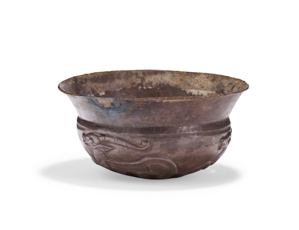 A SASANIAN SILVER BOWL CIRCA 5TH-7TH CENTURY A.D. (1 of 5)