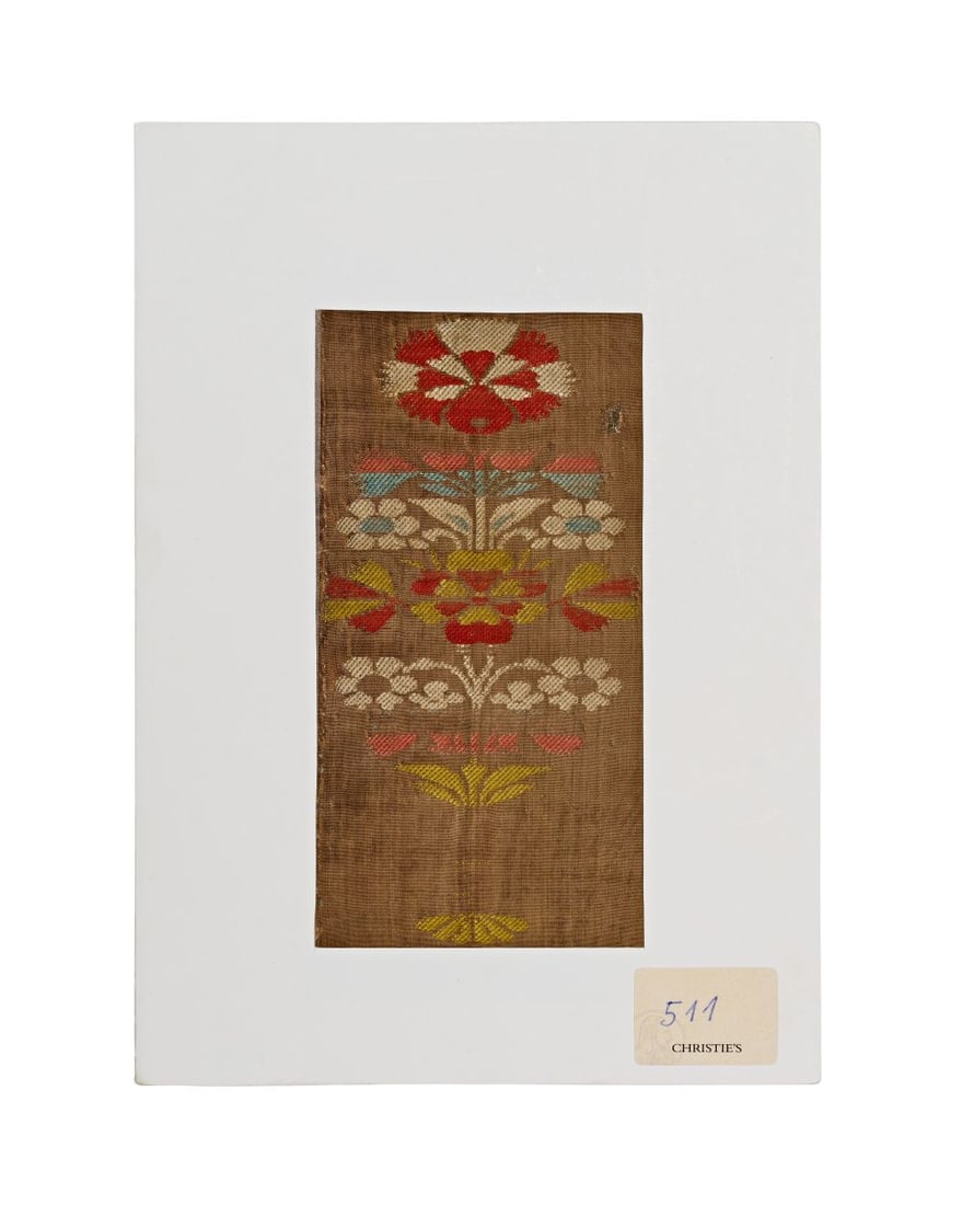 A SAFAVID SILK TEXTILE, 17TH CENTURY, PERSIA (1 of 3)