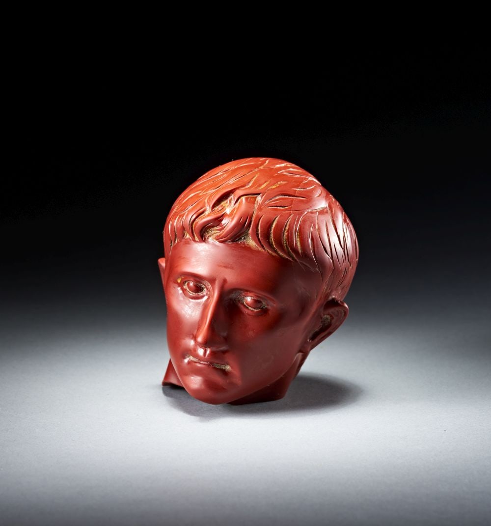 A ROMAN JASPER PORTRAIT HEAD OF THE EMPEROR AUGUSTUS, JULIO-CLAUDIAN PERIOD, CIRCA EARLY 1ST CENTURY (1 of 7)