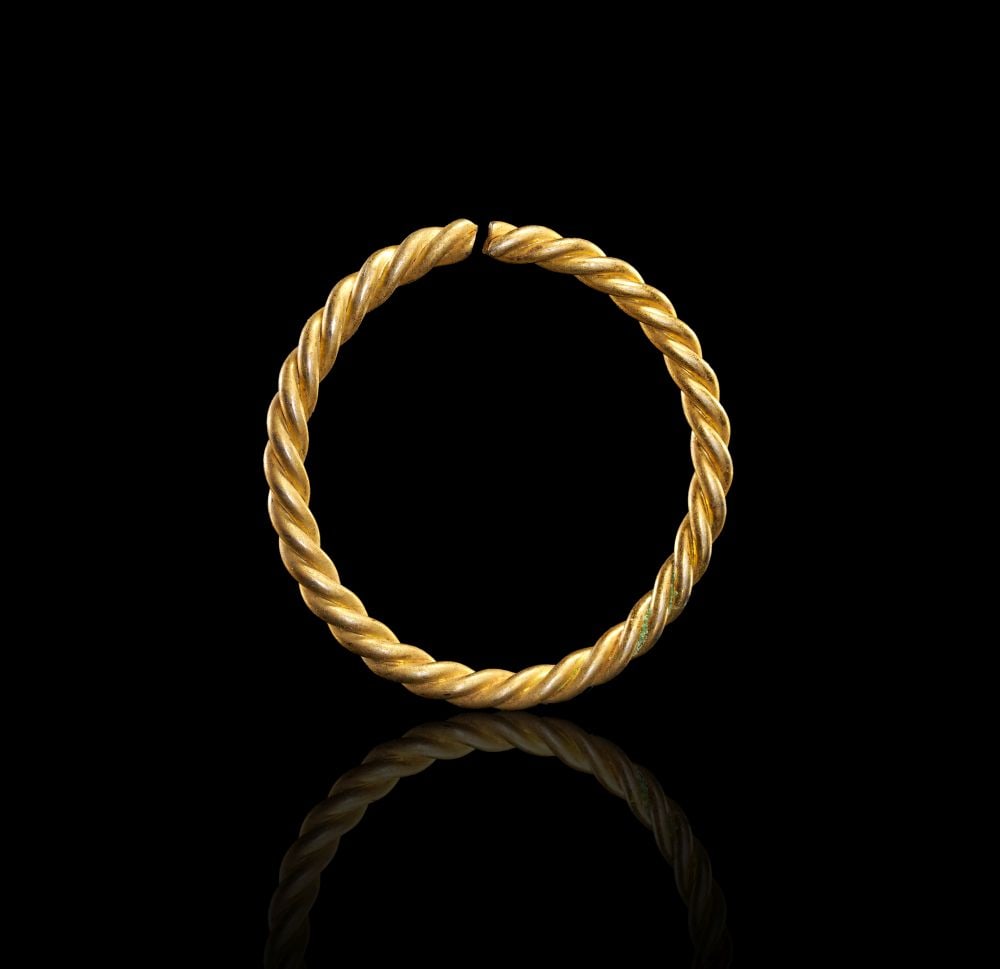 A VIKING TWISTED GOLD BRACELET, CIRCA 9TH-10TH CENTURY A.D. (1 of 1)