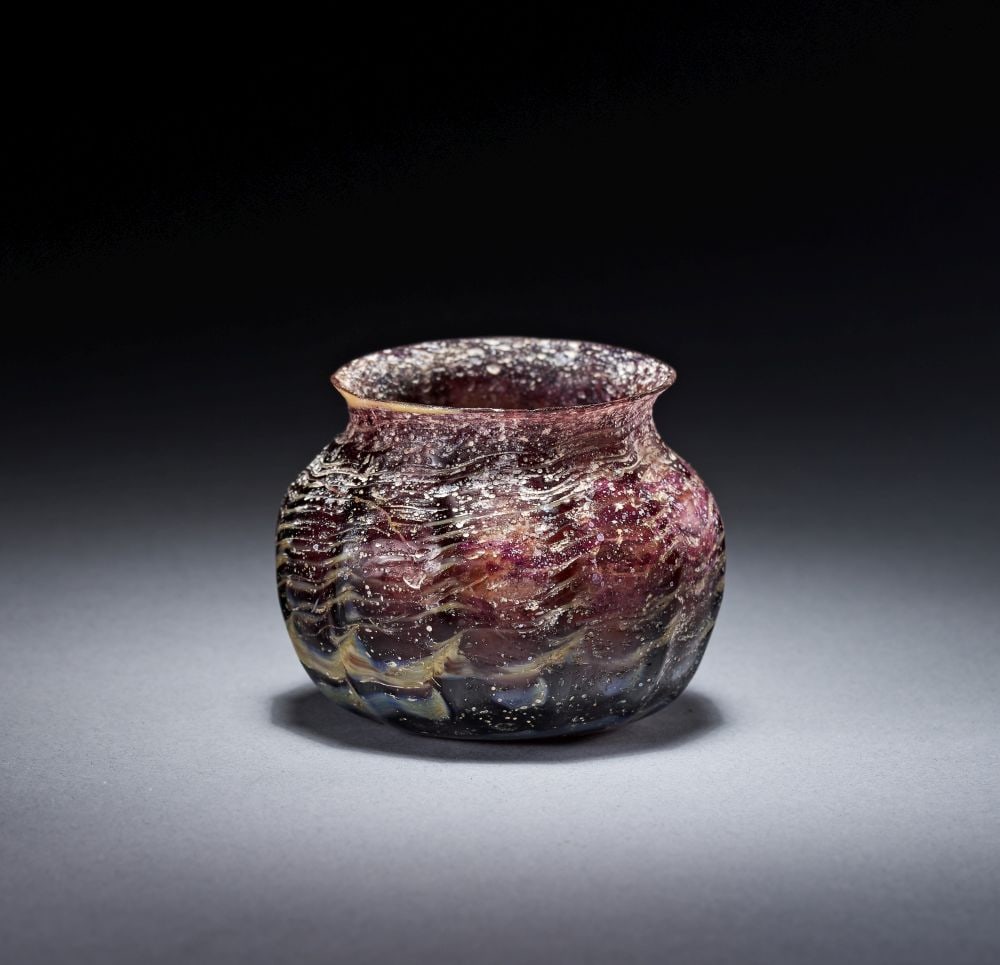 AN UMAYYAD OR EARLY ABBASID GLASS BEAKER WEST MEDITERRANEAN, 8TH/9TH CENTURY (1 of 4)