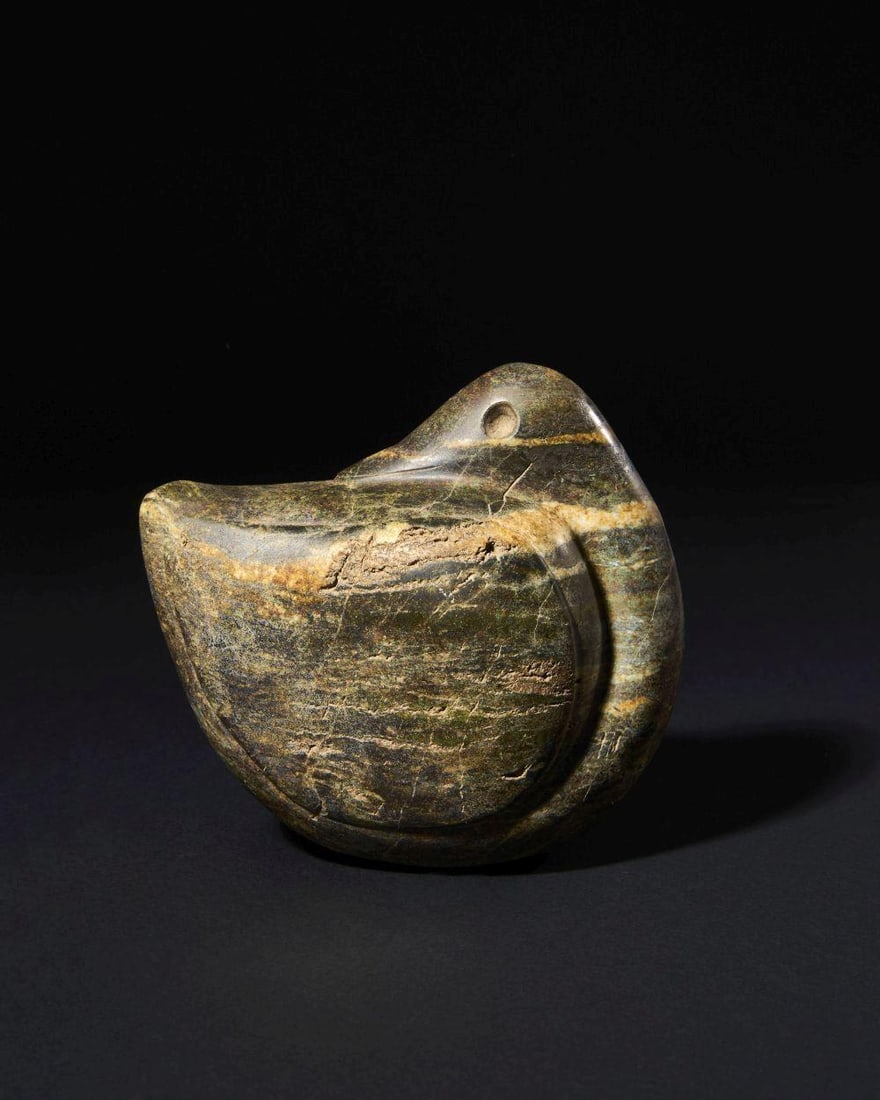 A NEO-BABYLONIAN COLOURED MARBLE STONE DUCK WEIGHT, CIRCA LATE 2ND–EARLY 1ST MILLENNIUM B.C. (1 of 1)