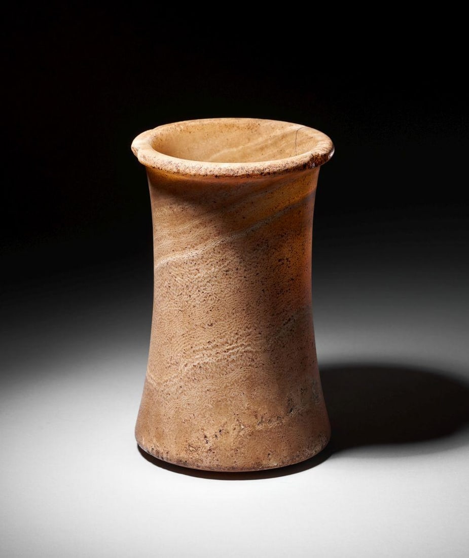 AN EGYPTIAN ALABASTER JAR Naqada III, Circa 3200–3000 B.C. (1 of 1)