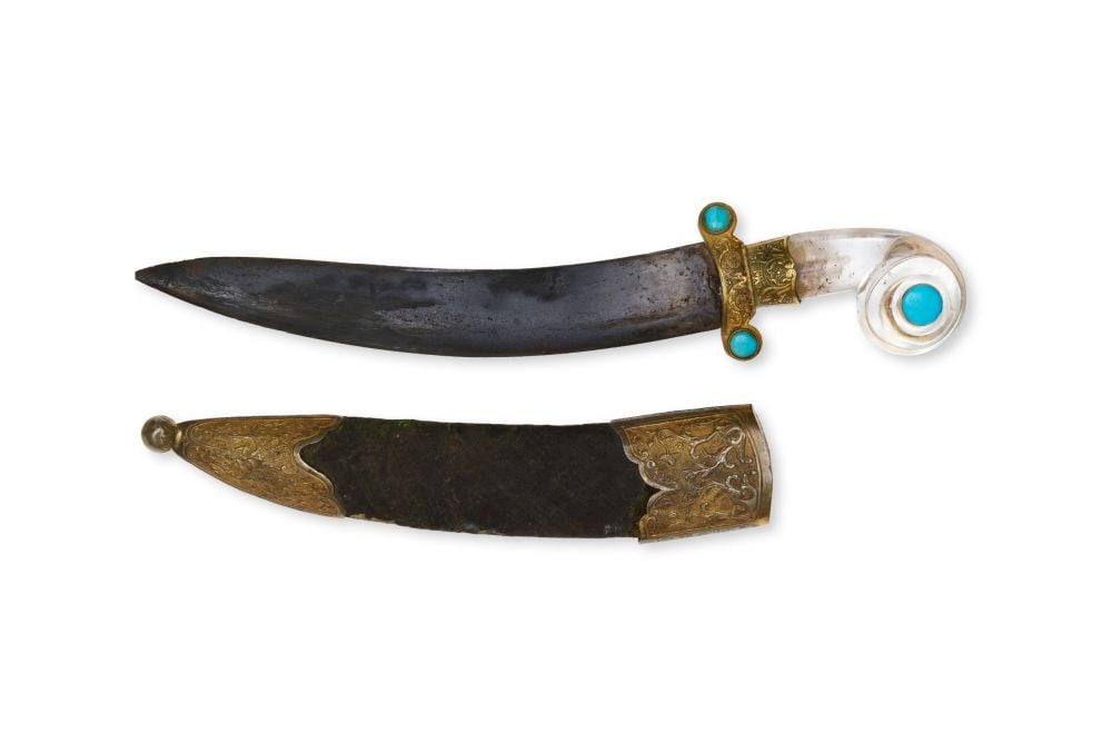 A DAGGER WITH SCABBARD, 19TH CENTURY, INDIA (1 of 2)