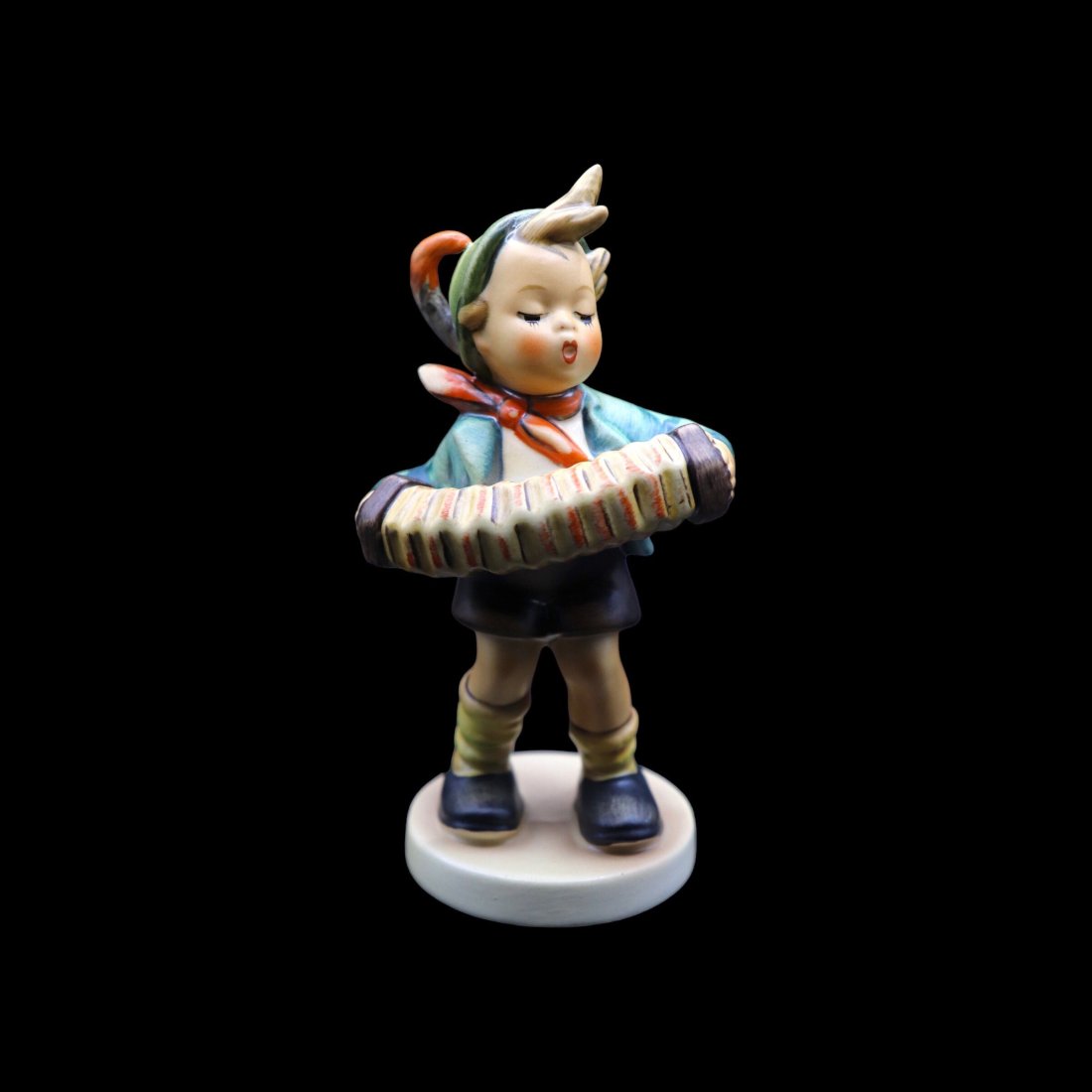 Goebel Hummel Porcelain “Accordian Boy” #185 Figurine - TMK6 (1 of 7)