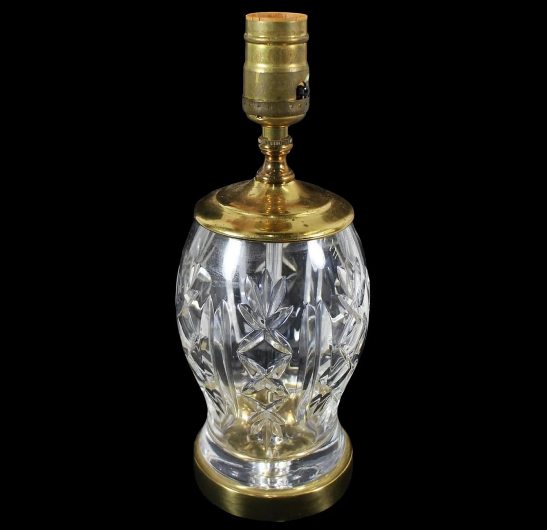 Vintage Waterford Crystal Cut Glass Table Lamp (1 of 4)