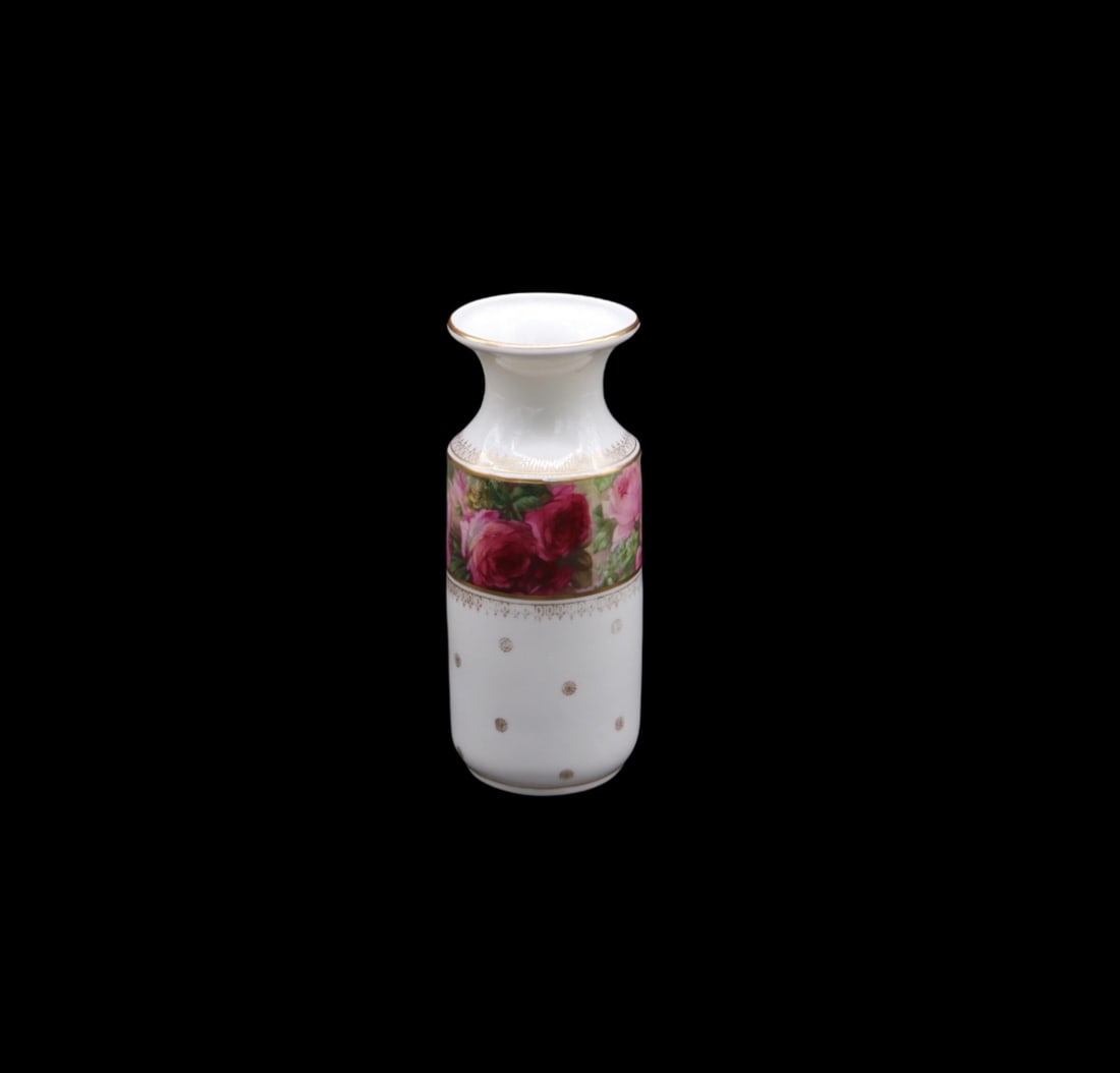 RARE Royal Schwarzburg Rudolstadt Small Hand Painted Floral Vase (1 of 6)