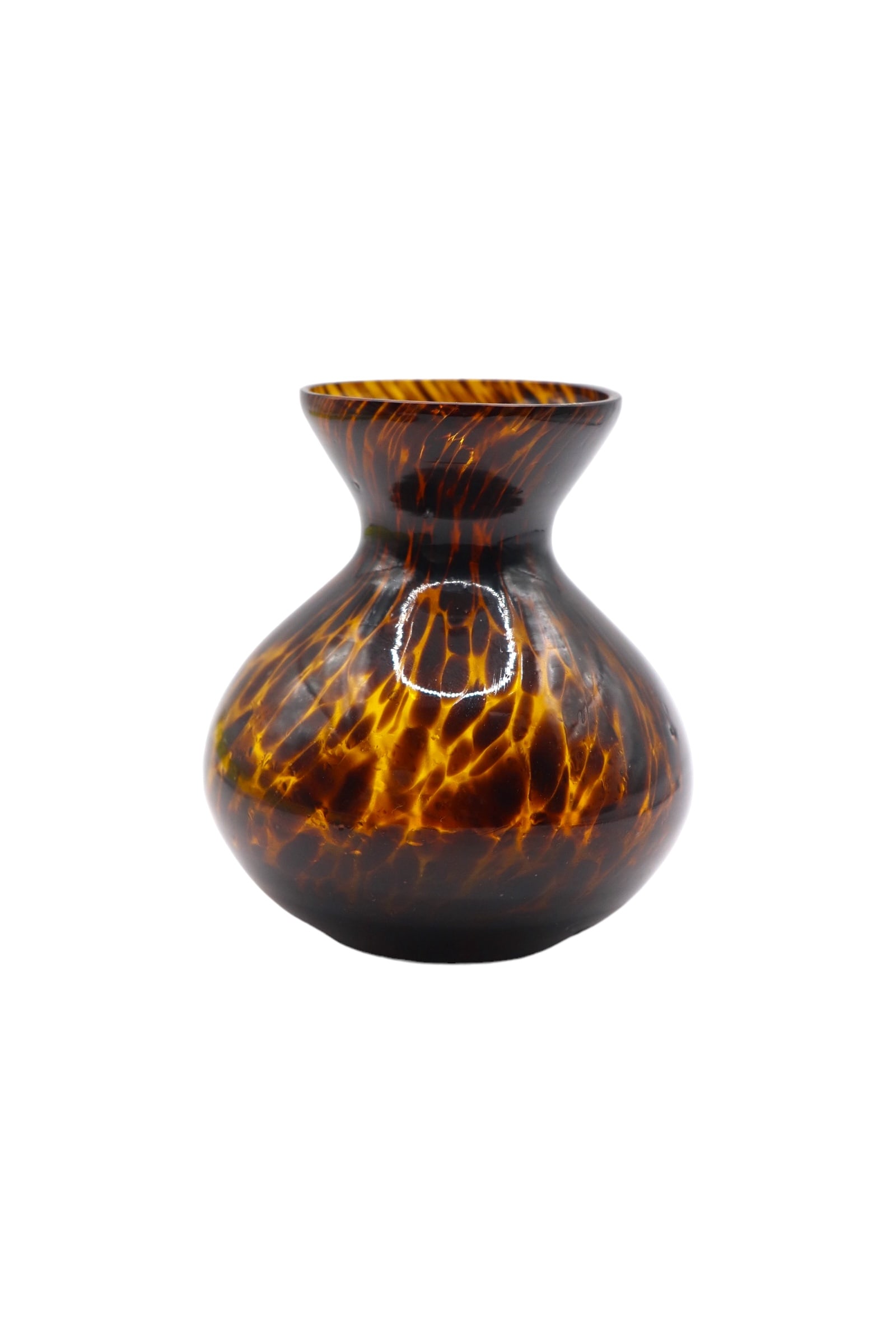 Vintage Fostoria Mini Tortoiseshell Vase (1 of 4)