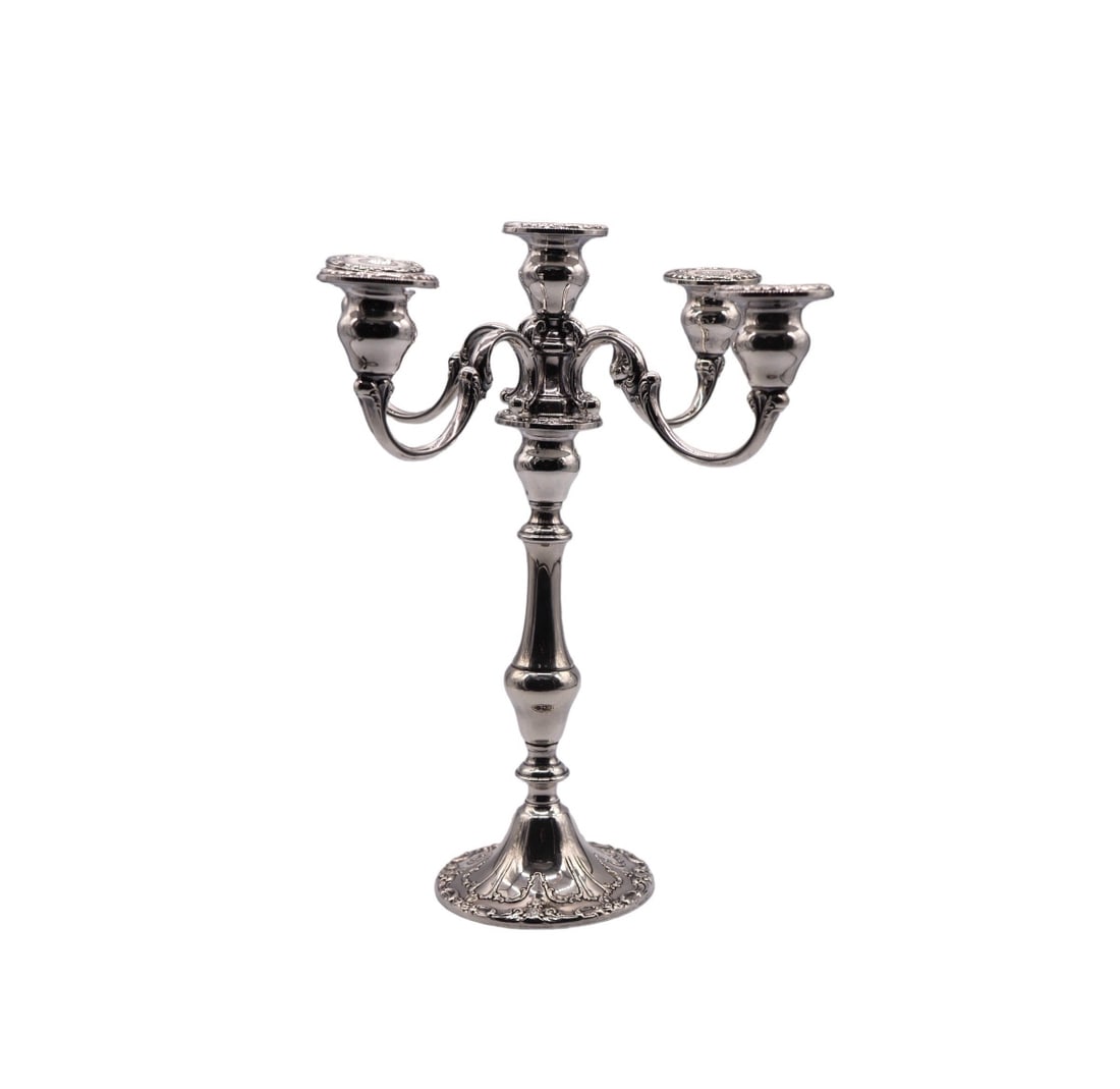 Gorham Sterling Silver “Chantilly-Duchess” Weighted Five Light Candelabra (1 of 7)