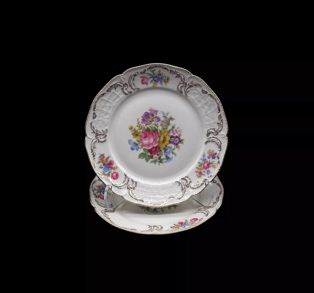 (2) Rosenthal Selb-Germany “Sanssouci” White Salad Plates (1 of 3)