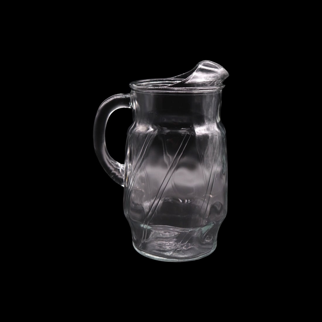Anchor Hocking Pressed Glass Ice Lip Clear Pitcher (1 of 3)