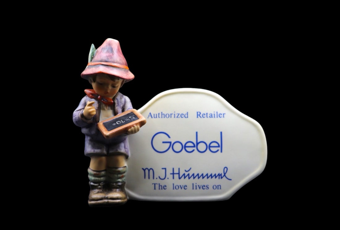 Goebel Hummel Porcelain “Tally / Love Lives On” #460 Advertising Sign - TMK6 (1 of 2)