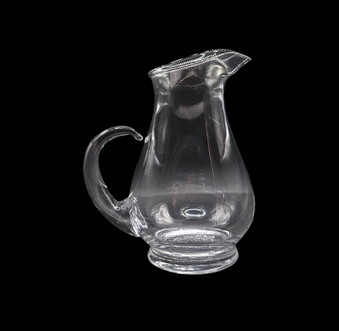 Large Vintage MCM Style Clear Glass Pitcher (1 of 3)