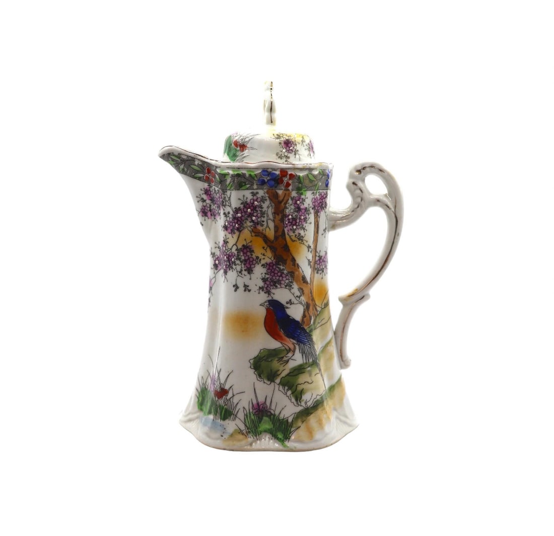 Vintage Noritake Nippon Hand Painted Porcelain Chocolate Pot (1 of 1)