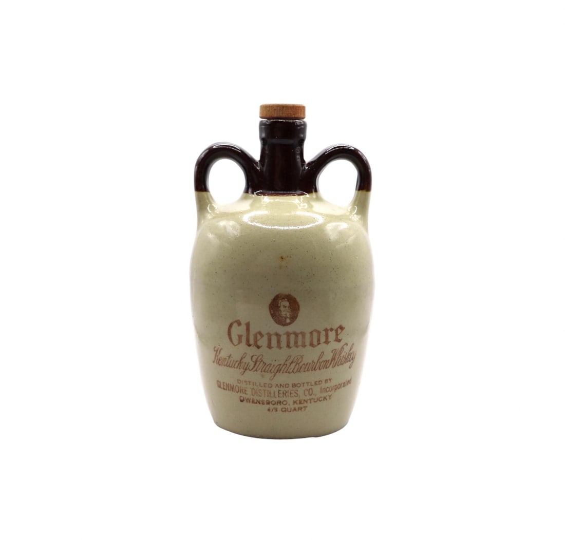 Vintage Glenmore Kentucky Straight Whiskey Empty Stoneware Jug: Vintage Glenmore Kentucky Straight Whiskey stoneware jug in good condition with no noticeable damage or repairs. The stopper comes in and out and would be a great addition to any collection. Piece is 
