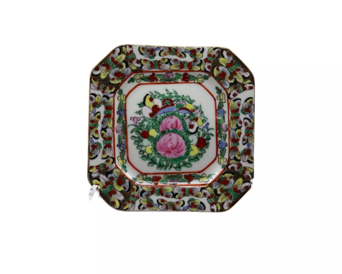 Vintage Deane Taylor Import Chinoiserie Square Plate (1 of 3)