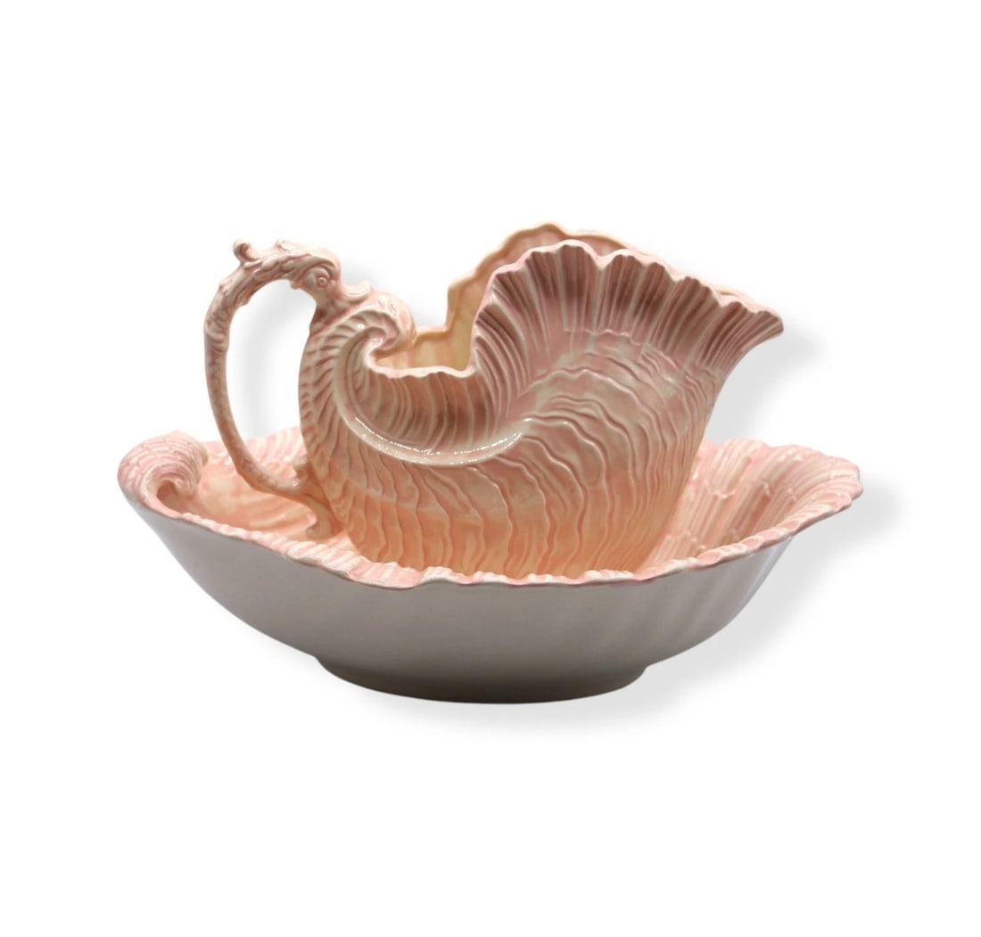 Nautilus Serpent Pink Large Wash Basin and Bowl Set (1 of 6)