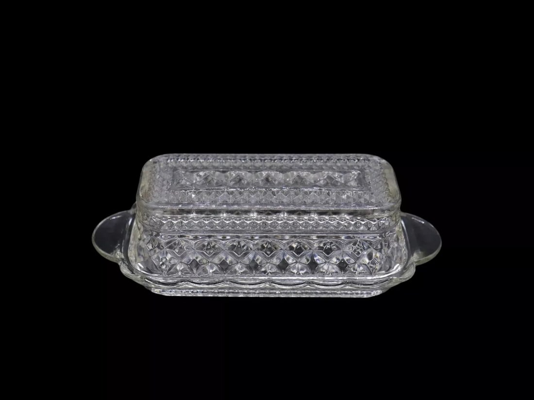 Anchor Hocking “Wexford” 1/4 Pound Covered Butter Dish (1 of 3)